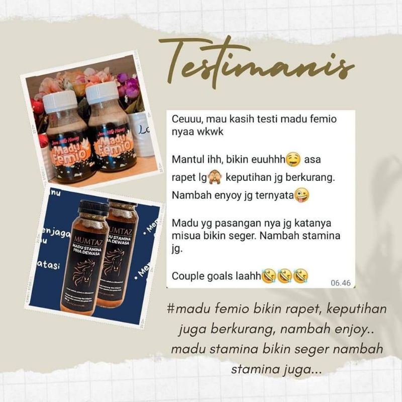 MADU STAMINA JAVAHILLS HONEY / GRATIS SENDOK KAYU / MADU PRIA / MADU STAMINA PRIA / MADU KUDA