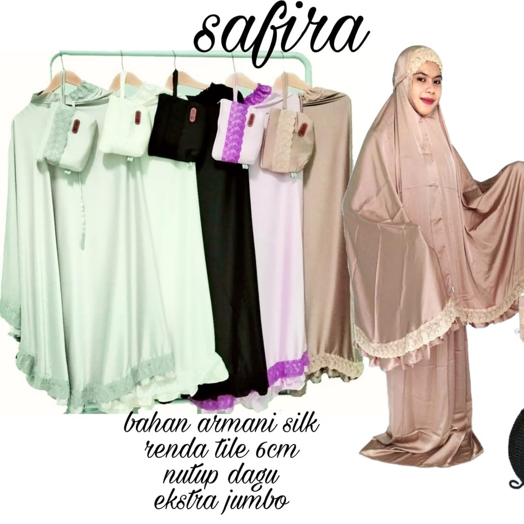 mukena silky premium | mukena mewah