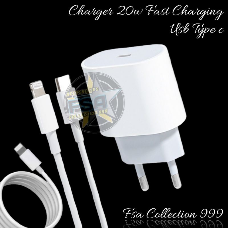 Charger 1ph Usb C 20watt Lightning Cable Fast Charging 20Watt PD Charge 11/12/13/X/XS/XR (12Pr0max)