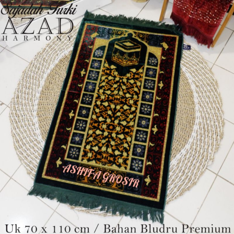 SAJADAH TEBAL TURKY AZAD +BOX SPIGEL LEMBUT UK 70×110