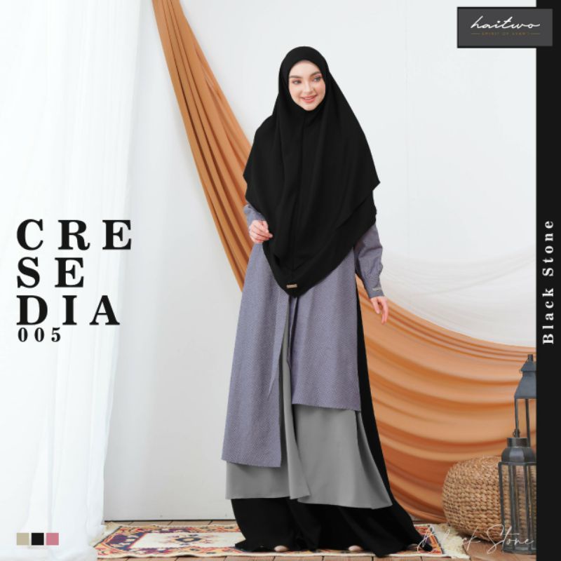 BISA COD - GAMIS HAITWO CRESEDIA 005 GAMIS SYARI FASHION MUISLIM