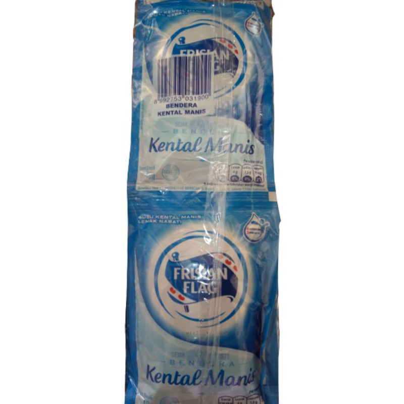 

Susu bendera frisian flag putih 1pack/6sachet