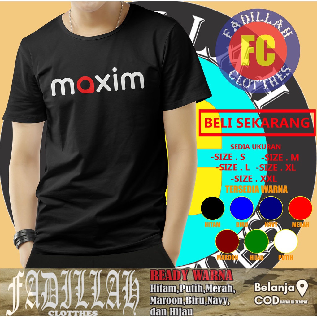 Kaos Maxim Logo Baju Perusahaan