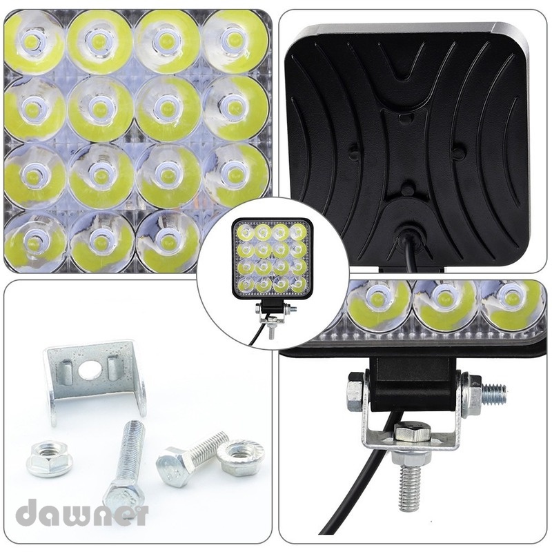 Lampu Sorot led 48W 12v 24V Untuk Motor SUV offroad