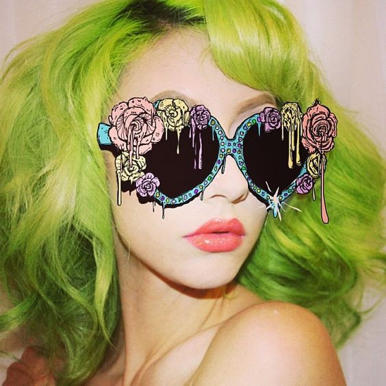 COLOR ME LIME GREEN hair color cream / cat pewarna rambut