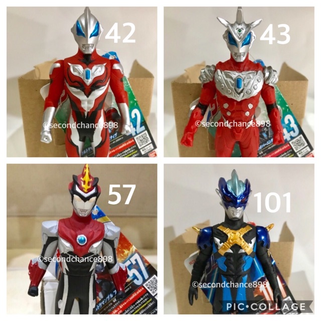 Ori jepang bandai ultra no 57 ultraman Blu Flame/42 geed primitive/43 geed solid burning/101 treagar