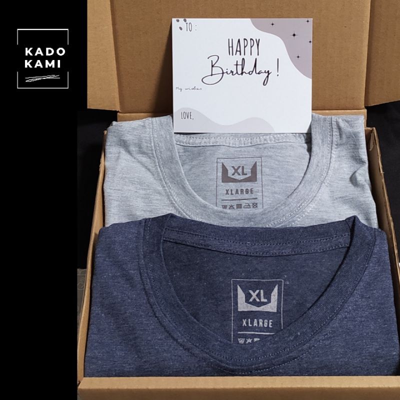 

Kado ulangtahun cowok/Kado kaos/Kado ultah cowok/Hadiah wisuda/Kado anniversary/Farewell Gift