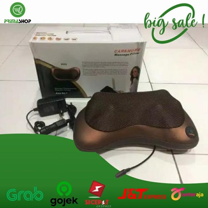MASSAGE PILLOW / ALAT PIJAT CAPEK PEGAL ELEKTRIK / BANTAL PIJAT 8 KEPA