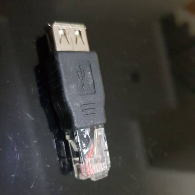 Connector usb female to lan