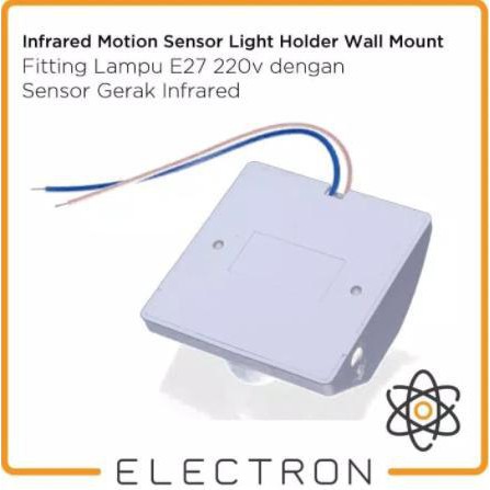 Fitting Lampu E27 220V dengan Sensor Gerak Infrared Motion Sensor