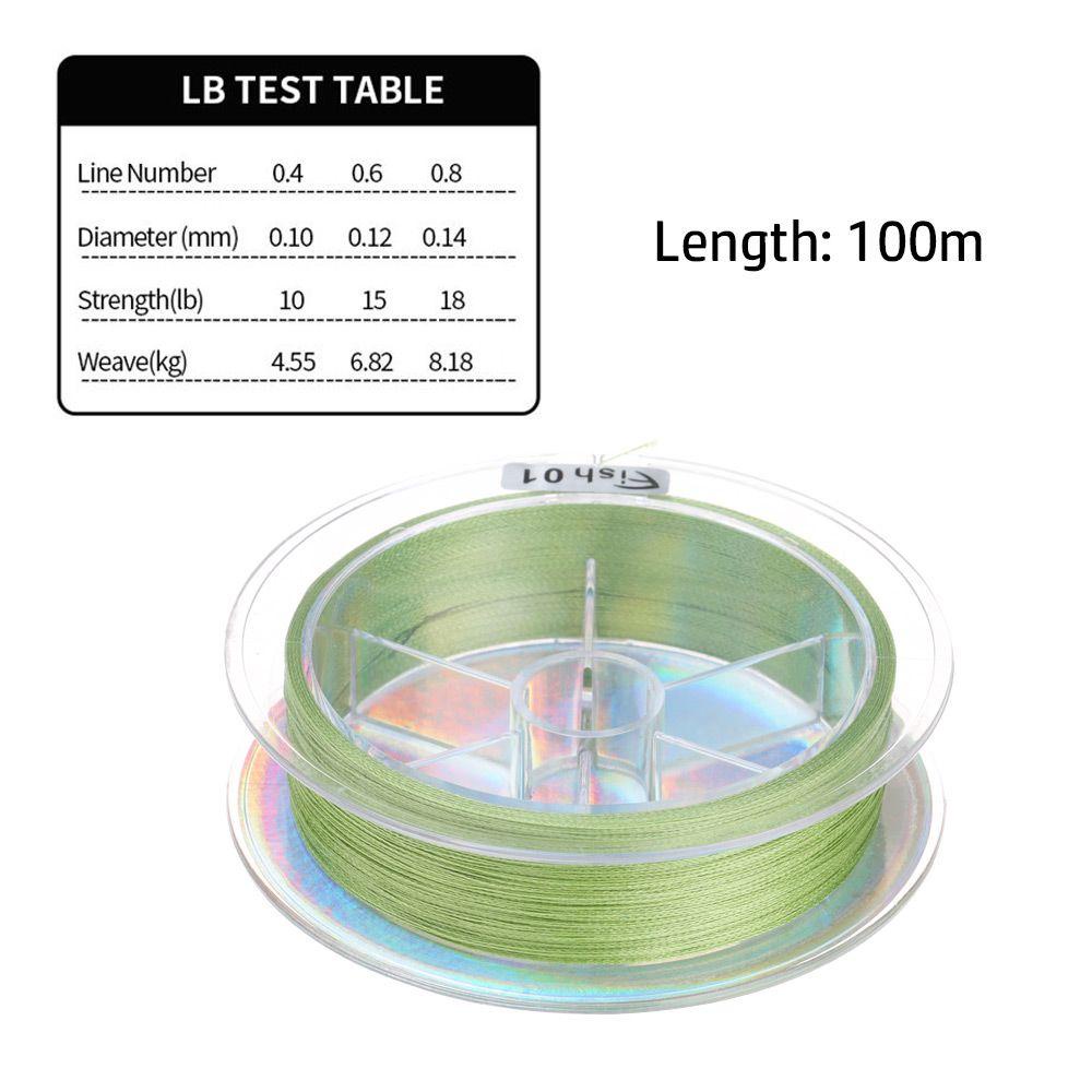 Tali Pancing TOP Perlengkapan Ikan Inovatif 4helai Benang Multifilamen 100m