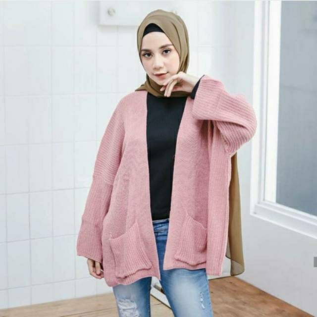 cardigan rajut locy-cardy oversize