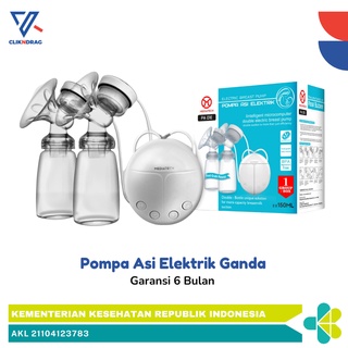 Image of Pompa Asi Elektrik Ganda Mediatech x Real Bubee Food Grade BPA Free Breast Pump PA 01E