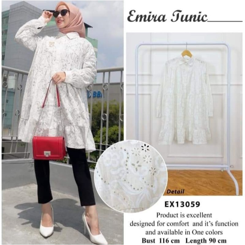 extu tunik/tunik putih/tunik premium/ tunik wanita