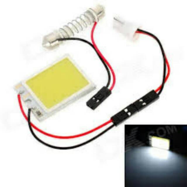 Lampu LED Plafon Mobil warna Putih White Lamp Interior Car Aksesoris Accessories Universal Agya Caly