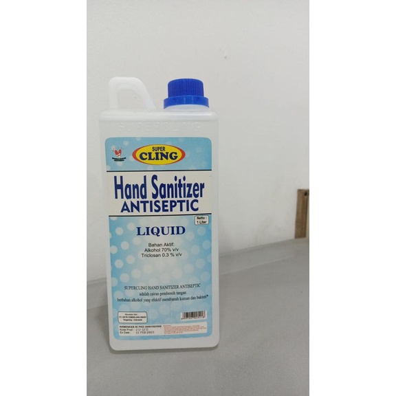 HAND SANITIZER 1 LITER CAIR / ANTISEPTIC KEMENKES