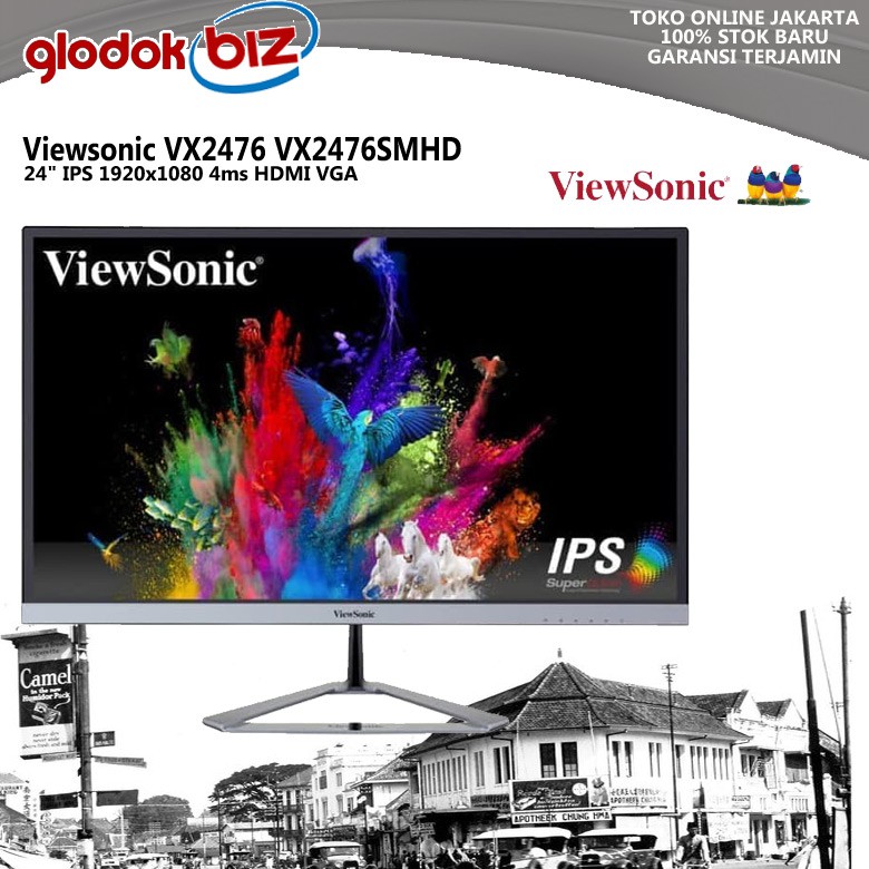 LED 24" Viewsonic VX2476 VX2476SMHD 24" IPS 1920x1080 4ms HDMI VGA