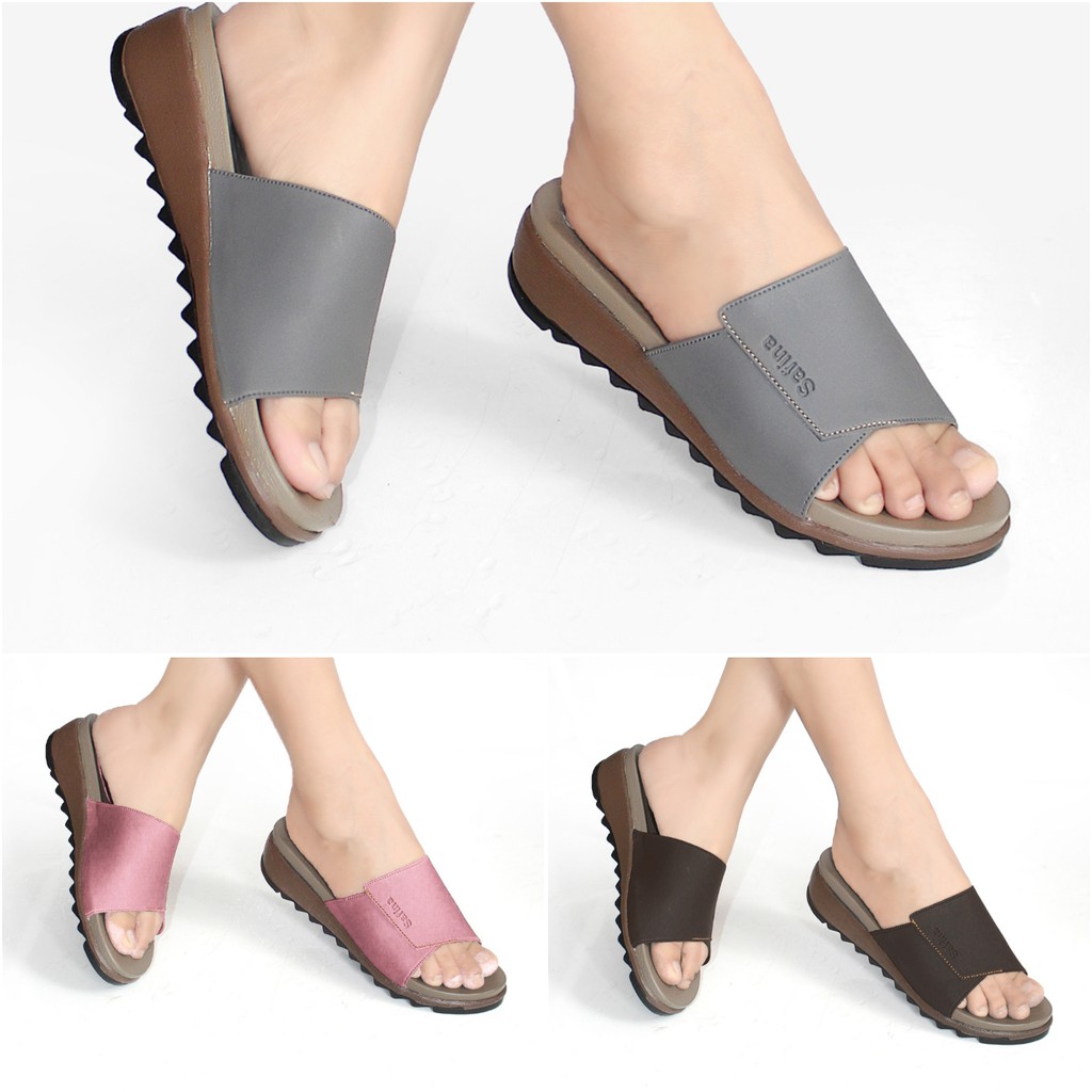  Sandal  Wanita  Selop  Selop  Casual Murah SPT02 Shopee  