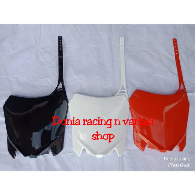 Papan nomor CRF 150 model CRF 250 - Tameng CRF 150 SRX racing