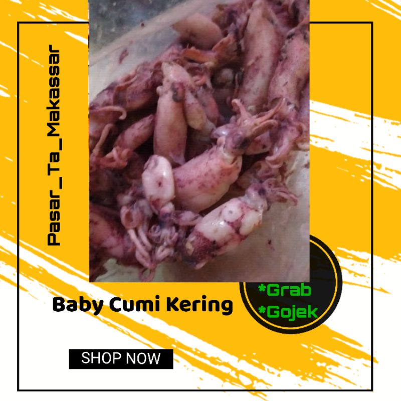 500 Gram baby Cumi Asin uk 0,5 cm - 3 cm baby cumi Rebus murah  cumi cumi kecil  baby cumi asin cocok buat sambel cumi-cumi kecil baby cumi-cumi murah