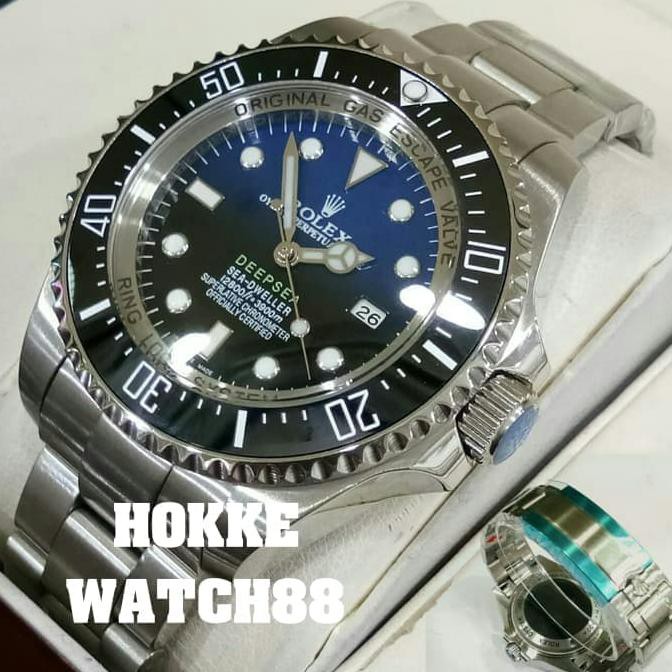 Super Sale JAM TANGAN SPORT PRIA ROLEX DEEPSEA AUTOMATIC GRADE PREMIUM AAA+ Ready Stock