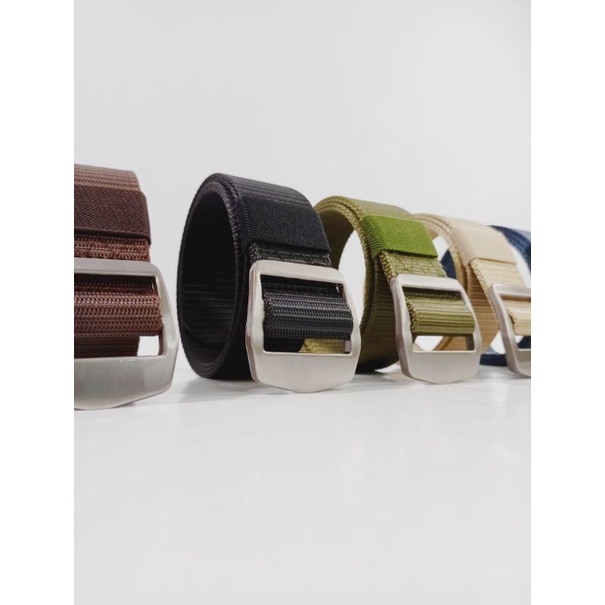 IKAT PINGGANG KANVAS NYLON TACTICAL PRIA WANITA BELT FASHION PANJANG -+ 125cm