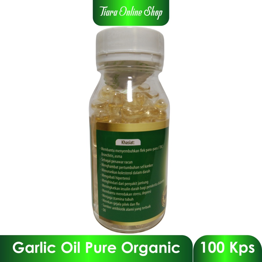 GARLIC OIL ISI 100 | SAB | MINYAK BAWANG ( Kemasan Baru ) | Mengatasi Kolesterol