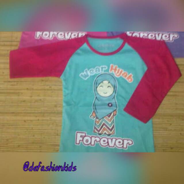 Kaos karakter muslim_wear hijab forever