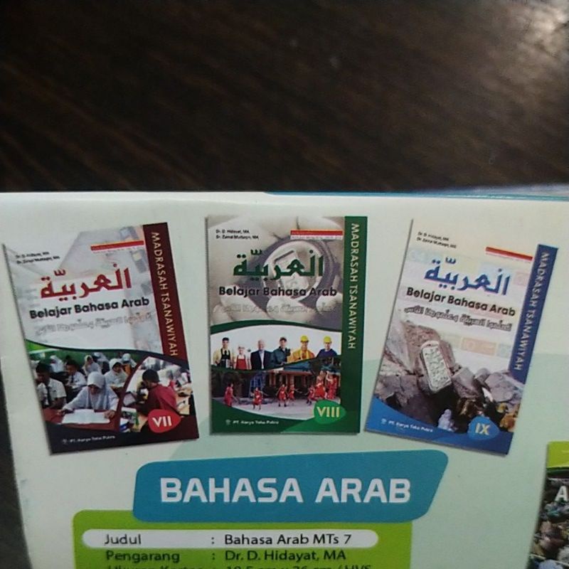 bahasa arab MTS/SMP kelas 7,8,9 toha putra 2019