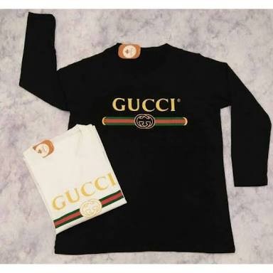 KAOS BAJU LENGAN PANJANG FASHION BRANDED GUCCI COMBED 30S/COD