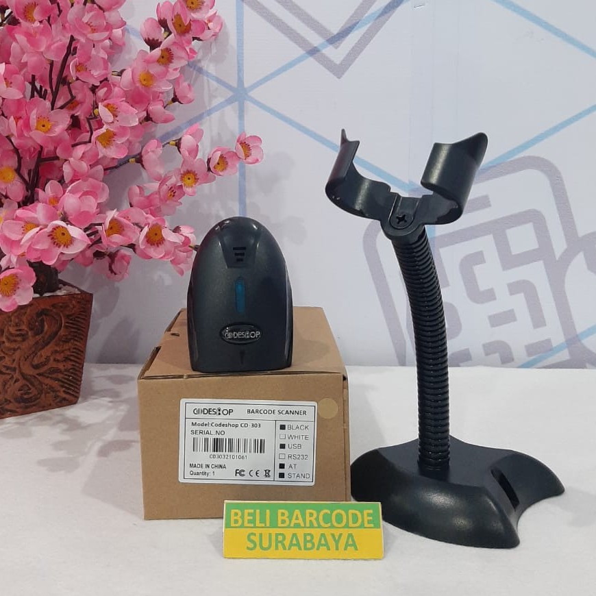 NEW SCANNER BARCODE 1D CODESHOP CD303 - CD 303 - CD303 AUTO SCAN UNTUK RETAIL UMKM