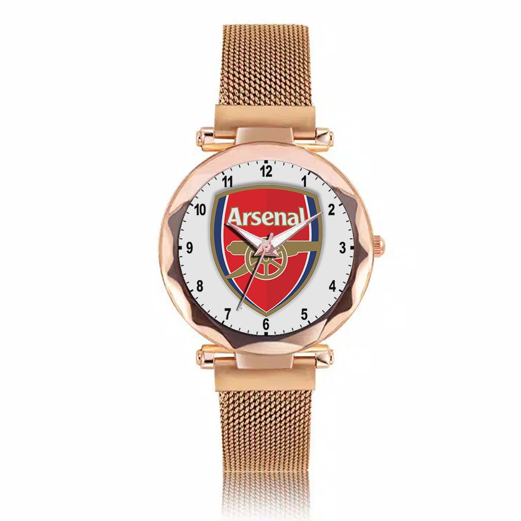 Jam Tangan Wanita Custom - ARSENAL 2 Free Box &amp; Batre Cadangan