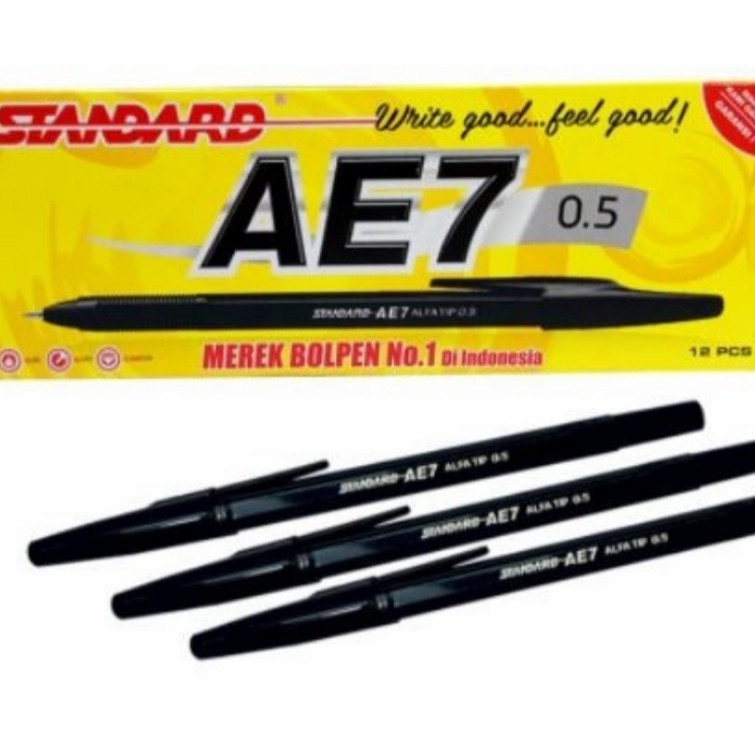 

Pulpen Standard AE7 0.5mm GROSIR MURAH (12 PCS)