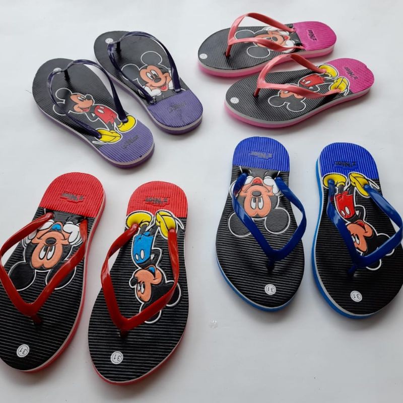 Sandal Anak Perempuan Motif Mickey Znoir