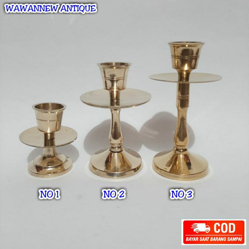 TERMURAH Tempat Lilin Polos Aromaterapi Kuningan Antik Murah / Candle Holder