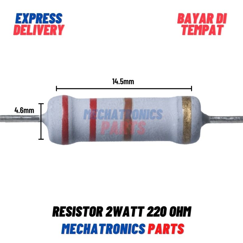 [PAS-9222] RESISTOR 2WATT 220OHM