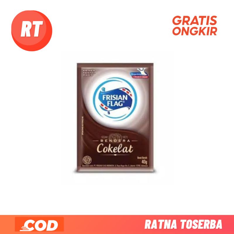 

Susu Frisian flag Susu Bendera Kental Manis Coklat 40 Gr