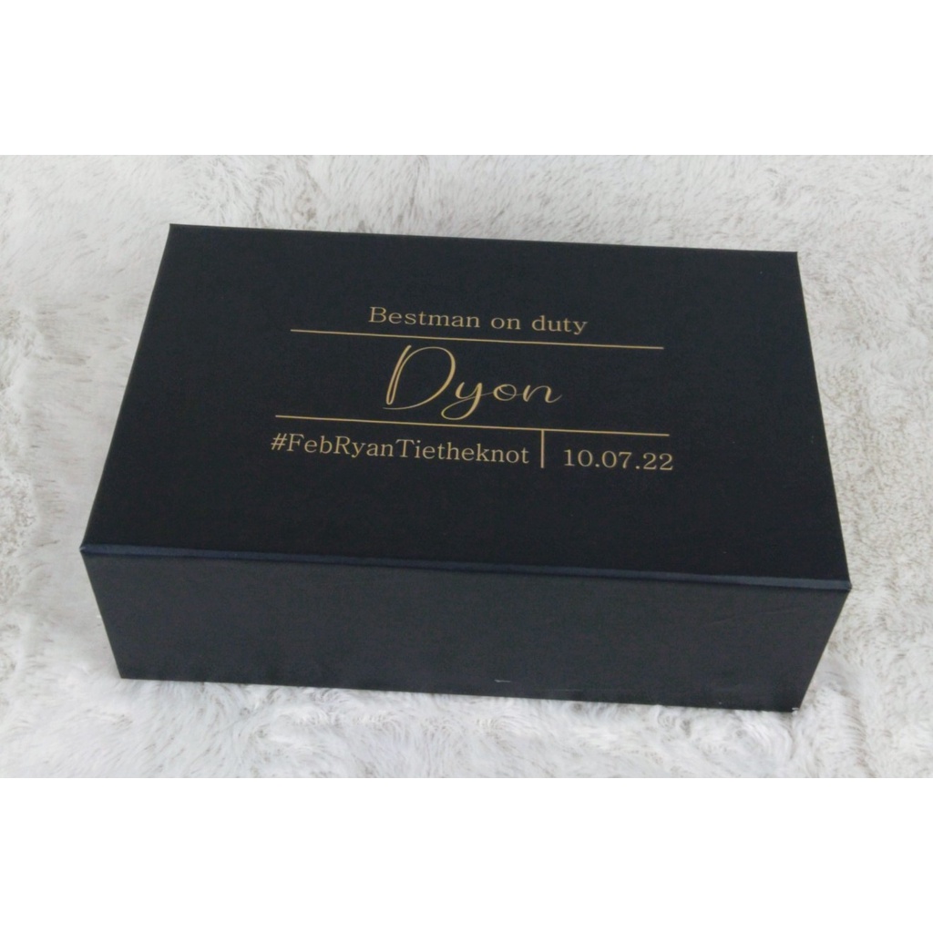 

Box Bestmen Bridesmaid (MEDIUM) Hardbox Laminasi Doff Tipe Magnet Min order 3 pcs