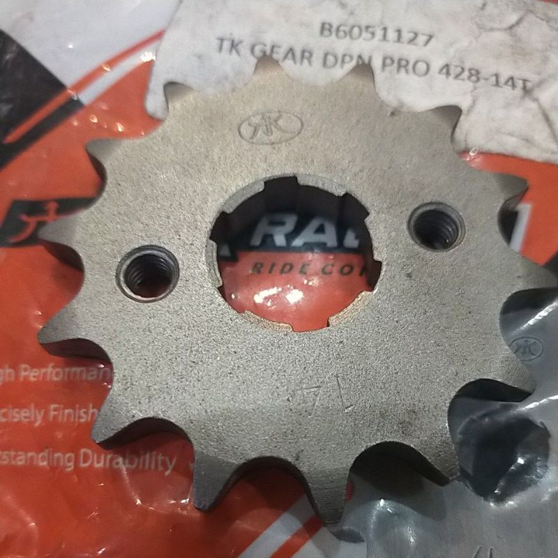 SSS GEAR GER DEPAN 428 520 JUPITER VIXION R15 MEGAPRO GL CB150R SUPRA SATRIA FU SMASH SHOGUN GIR FRONT SPROCKET-TK 428x14 GL100