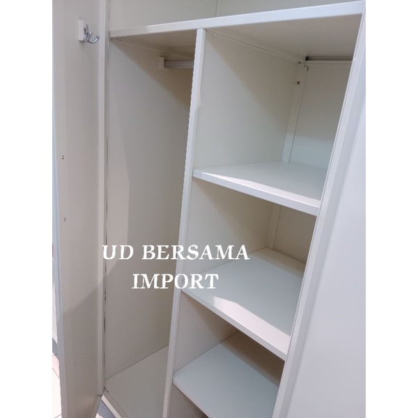 MASTERSPACE Lemari Pakaian 2Pintu/Lemari Besi Anti Rayap/Multi Column