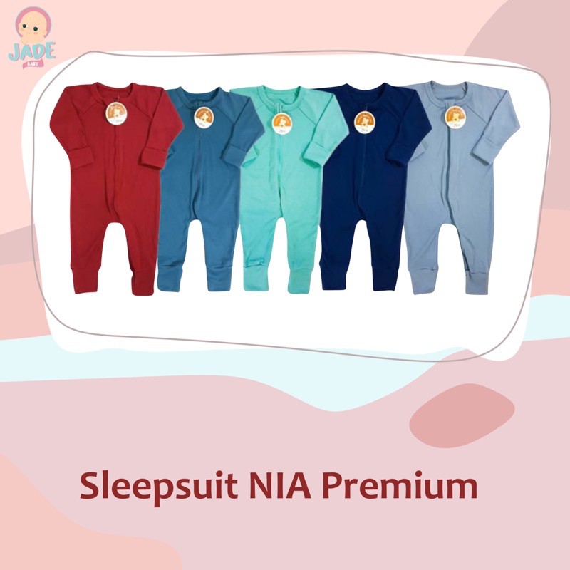 SLEEPSUIT BAYI NIA PREMIUM / JUMPER PANJANG BAYI / SLEEPSUIT BAYI