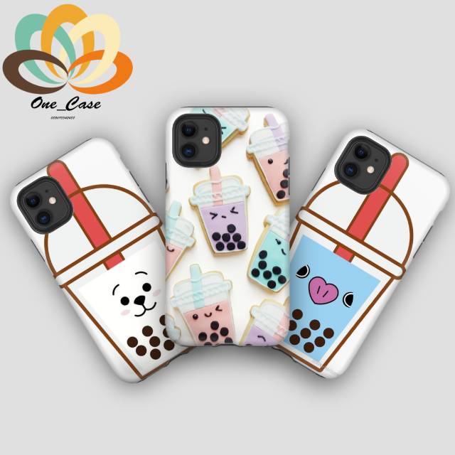 Cusyom Case All Type Hp Boba Milk Tea Bisa Pakai Gambar Sendiri Hardcase Softcase Anticrack Shopee Indonesia