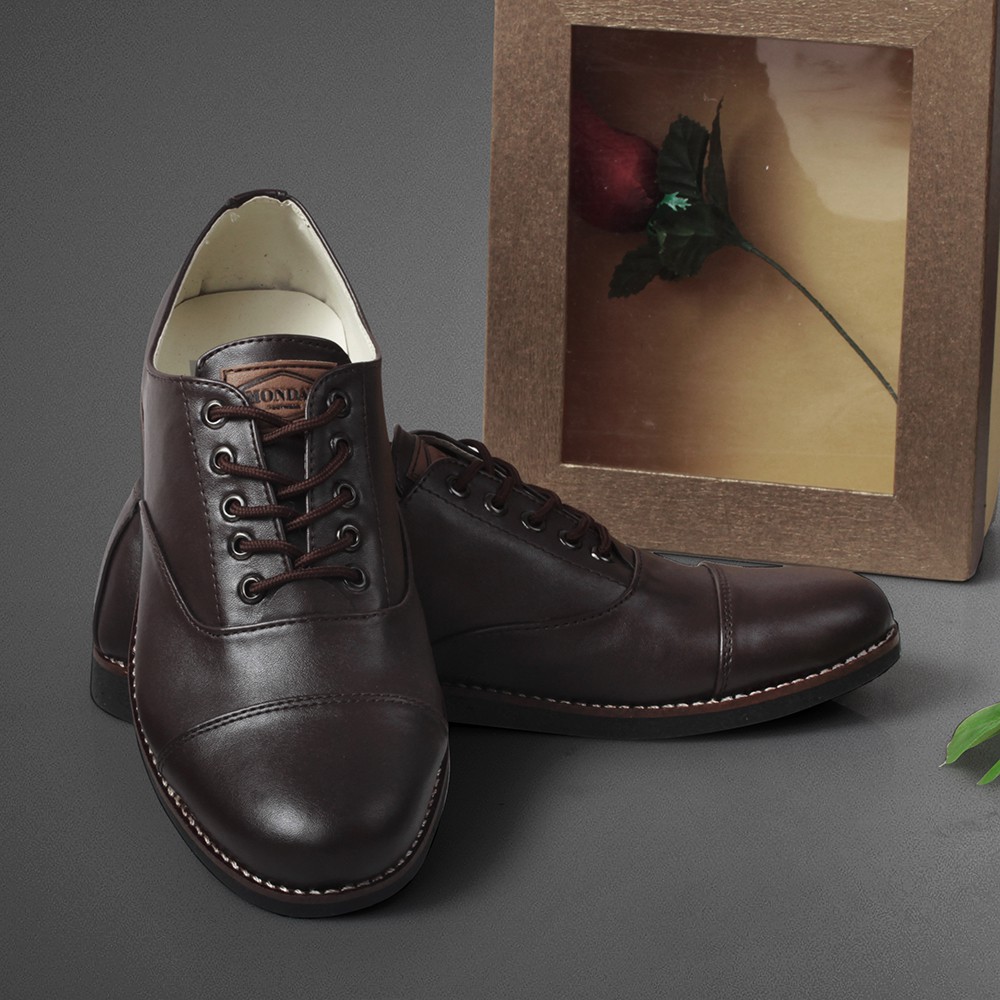 OXFORD BROWN |ManNeedMe x Monday| Sepatu Oxford Pria | Pantofel Formal