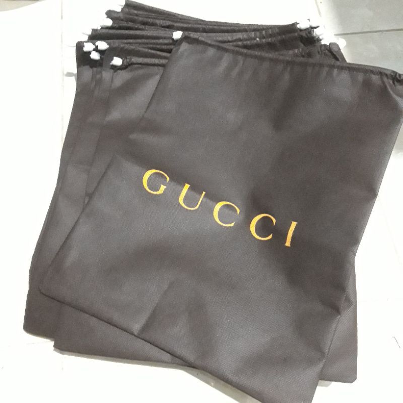 Dustbag Gucci Coklat Sarung Pelindung Tas dan Topi dari Debu