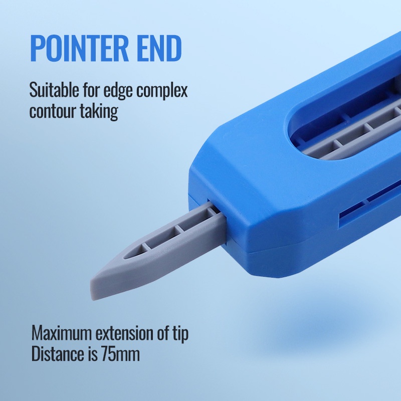 Alat Ukur Kontur Profile Scribing Dengan Kunci Adjustable Untuk Pengerjaan Kayu