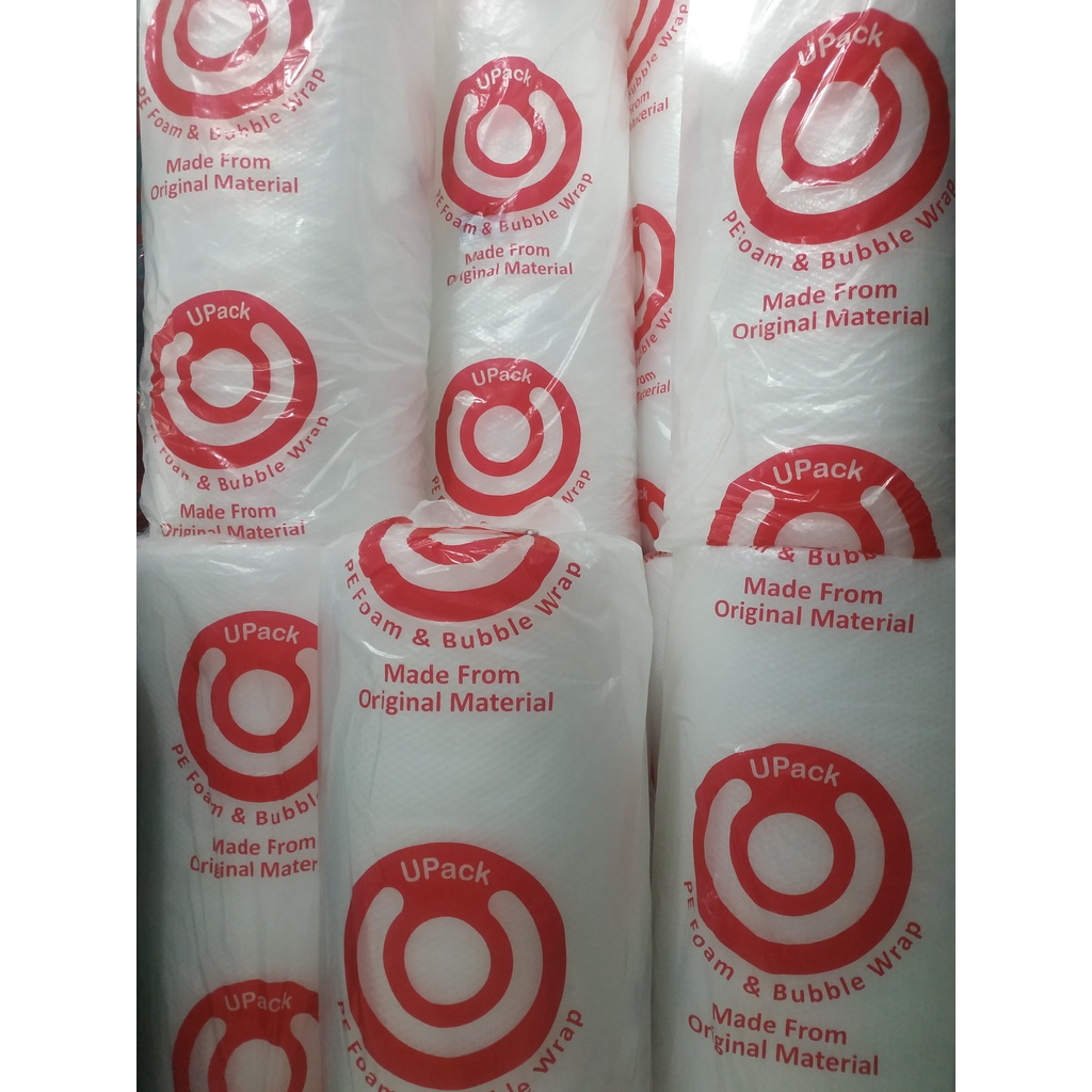 

Upack BubbleWrap logo Merah uk:125cmX50m Bening&Hitam