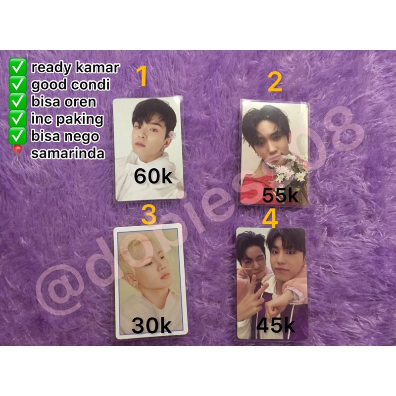 Photocard official treasure asahi mashiho jaewoo hyunsuk