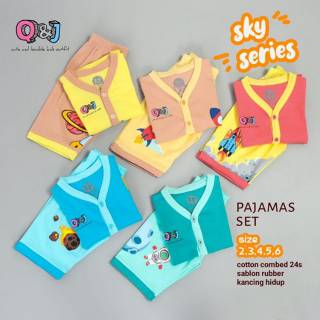 Pajamas n babydoll sky series Qnj baju  tidur  couple  anak  