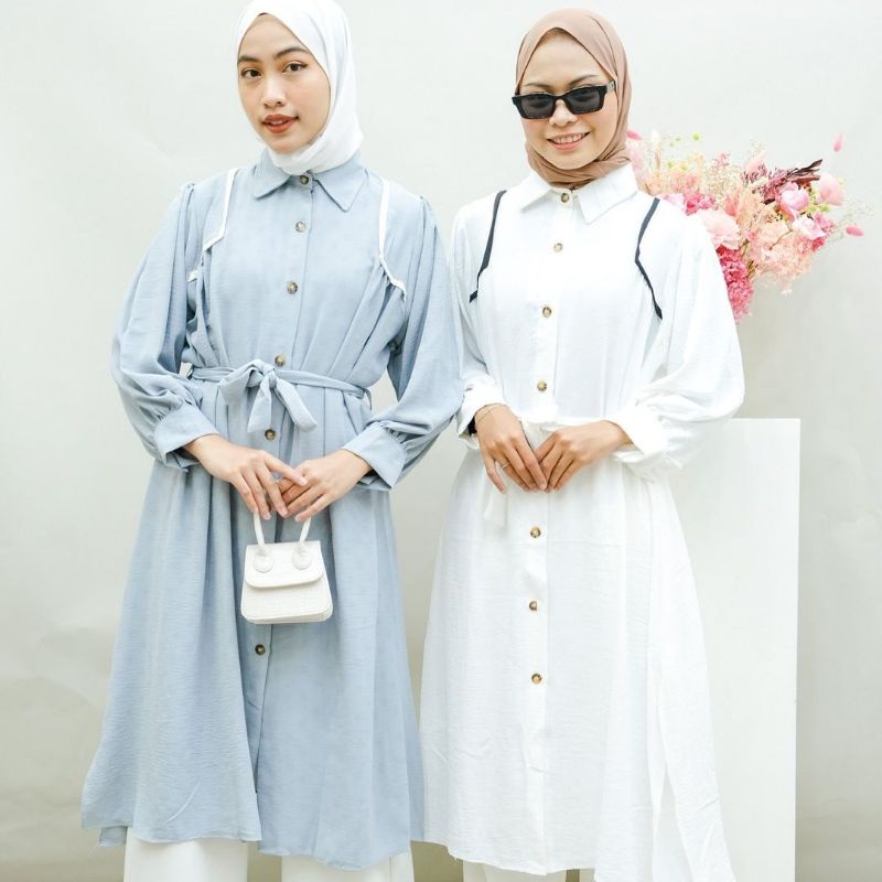 JENWILL LUNA TUNIK BAHAN CRINGKLE PREMIUM LD 100-110 CM