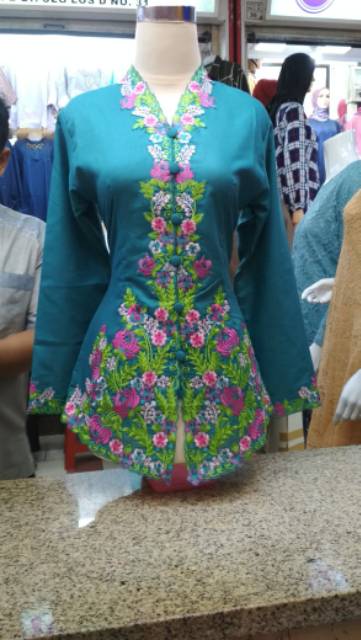 kebaya encim bordir bunga ||| BISA BAYAR TEMPAT ||| code 6098